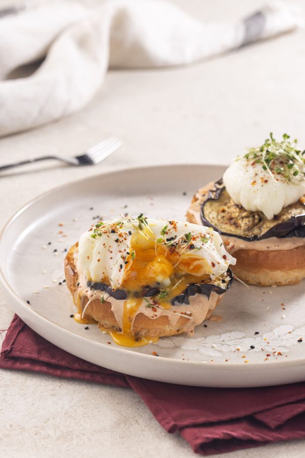 Mocha's egg benedict