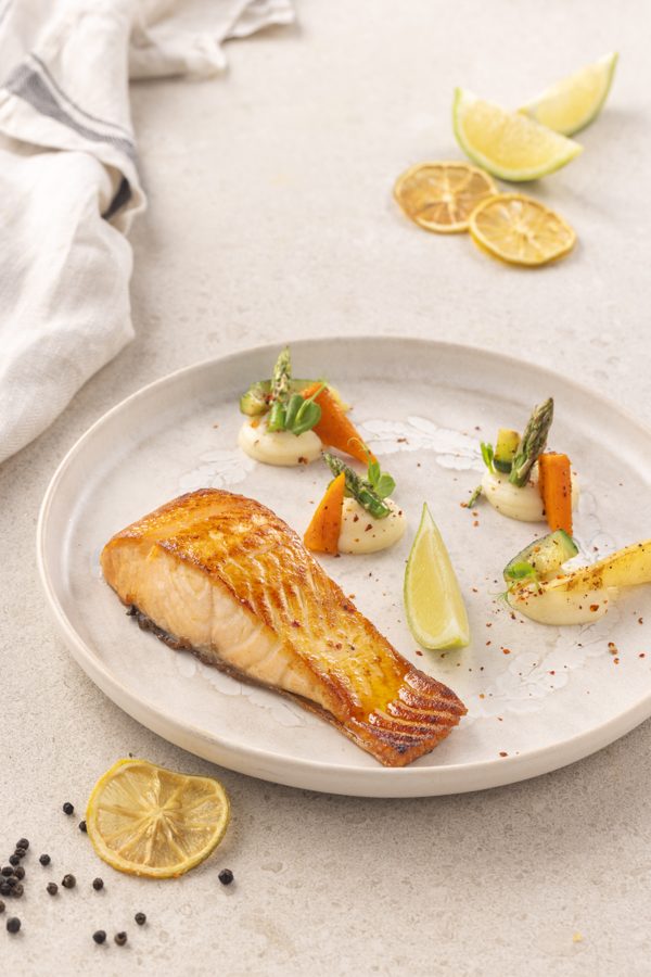Seared salmon