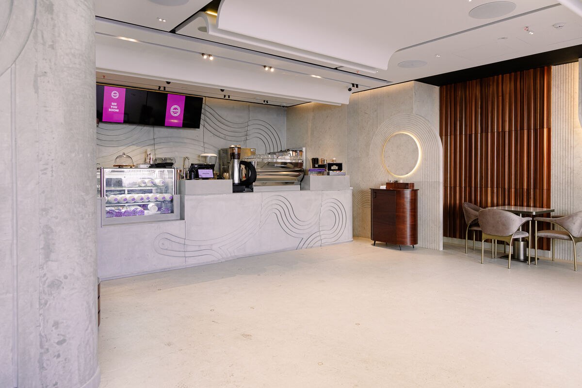 The Mocha patisserie counter and display